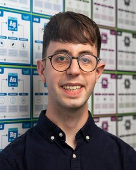 Headshot of Mason Wakley, science correspondent at Chemistry World