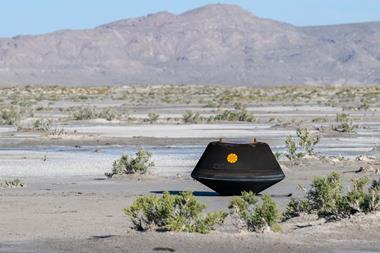 Sample return capsule from NASA’s OSIRIS-REx mission