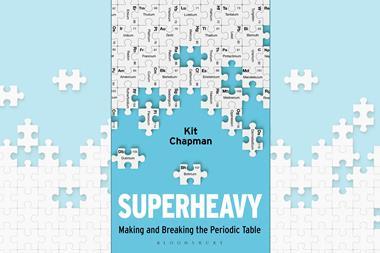 An image showing the Superheavy book cover