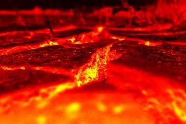 An image showing the surface of the lava