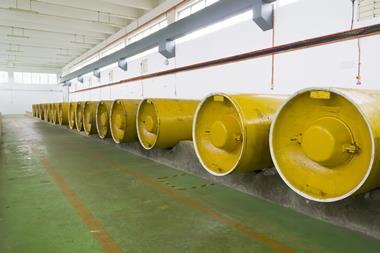 An image showing chlorine storage tanks