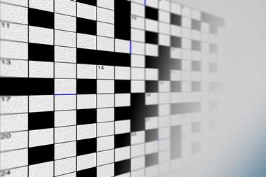 Cryptic crossword grid 087