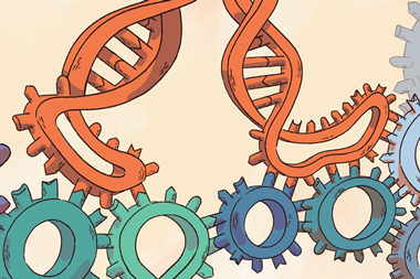 An illustration showin DNA nanotechnology