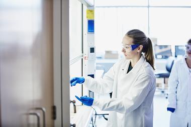Woman in lab