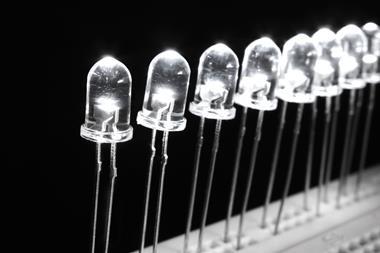 A picture of light emitting diodes