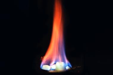 Burning Gas Hydrates