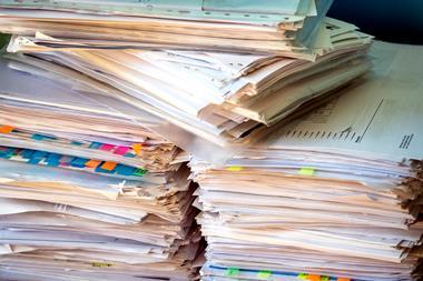 An image showing a pile of papers