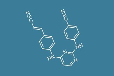 An image showing the structure of Rilpivirine