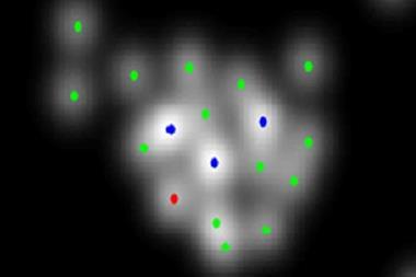 An image showing the most probable parametric model of a Ge cluster