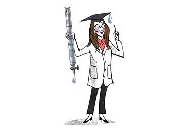 Graduate with burette