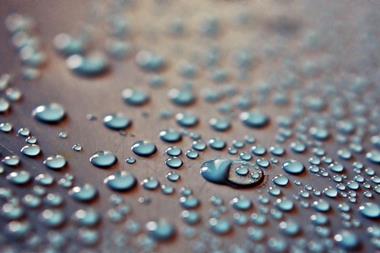 An image showing water droplets