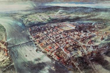 An image showing Roman London during the time of Hadrian