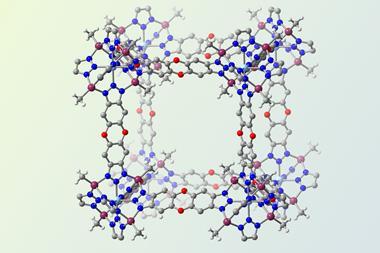 A complex molecular framework making the edges of cube