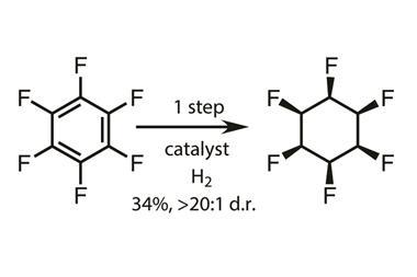 hydrogenation of C6F6