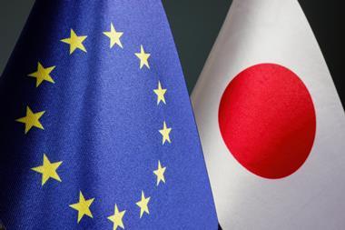 EU and Japan flag