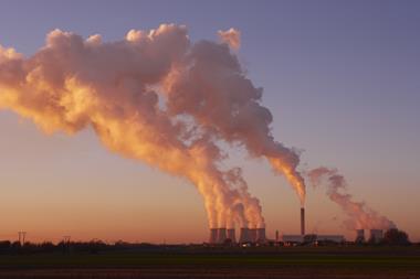 Coal fired power station sunset Index