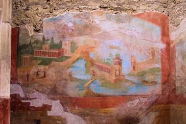 An image showing a Pompeii mural