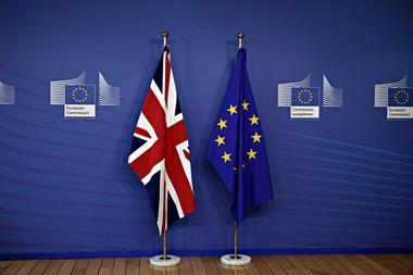 UK and EU flags