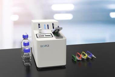An image showing the automated organic synthesis machine