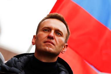 A photograph showing Alexei Navalny