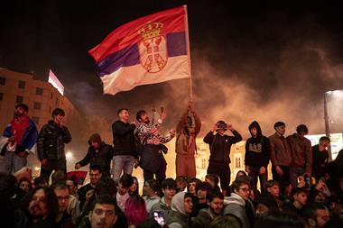 Serbia celebration