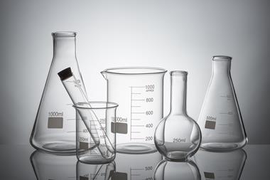 An image showing laboratory glassware