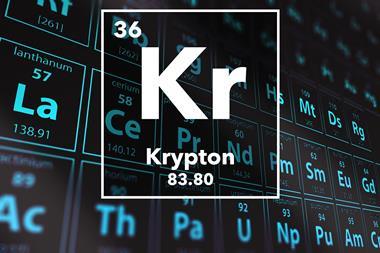 Periodic table of the elements – 36 – Krypton
