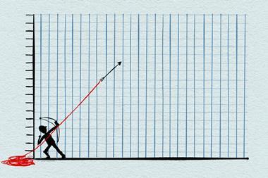 An image showing shooting an arrow on a graph