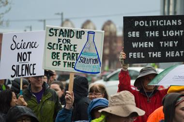 Thousands of people marched and held signs during the March for Science on Earth Day to defend the vital role of science in our lives.