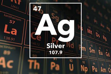 Periodic table of the elements – 47 – Silver