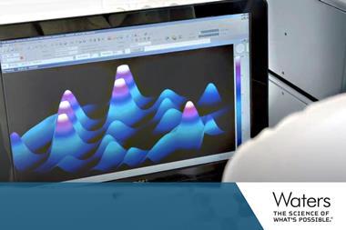2D chromatography visualised on a computer screen