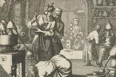 Figures in a laboratory