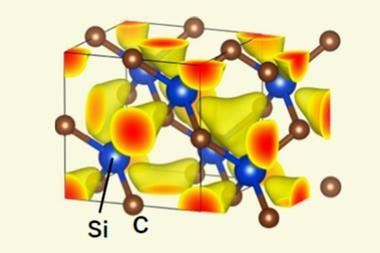An image showing an electron density isosurface map