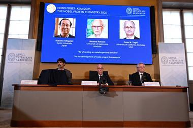 2025 Chemistry Nobel announcement
