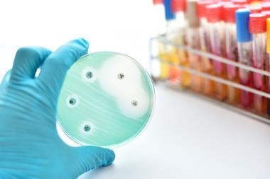 Antimicrobial susceptibility testing in petri dish