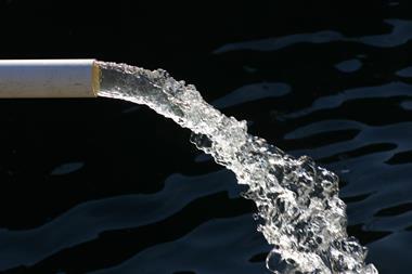 An image showing a pipe with water