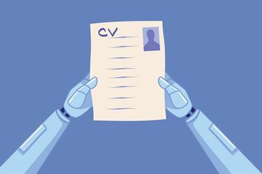 CV held by robot hands