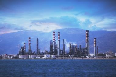 An image showing an oil refinery