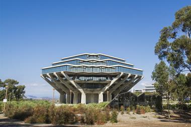 An image showing the library building of UC San Diego