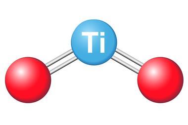 titanium dioxide molecular model