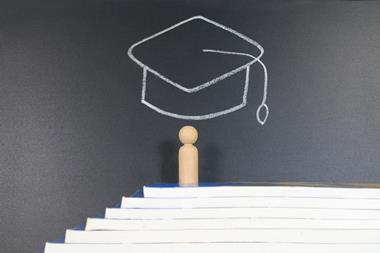 Books and a mortar board