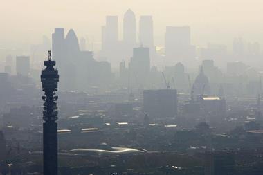 Air pollution hangs over London