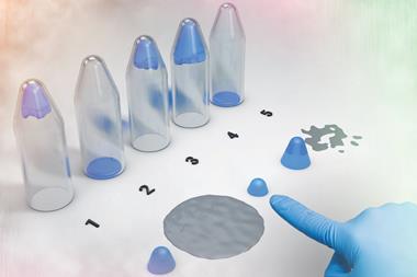 Liquid-to-gel transition for visual and tactile detection of biological analytes