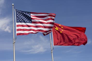 US-China flag