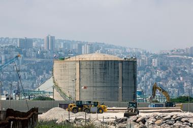 Haifa Chemical's ammonia tank