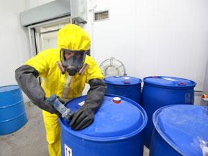 Protective equipment used to handle hazardous chemicals