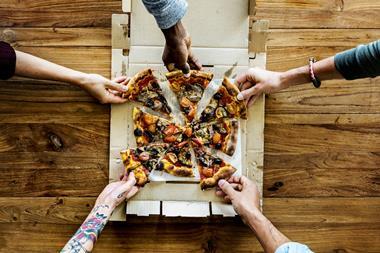 Sharing pizza