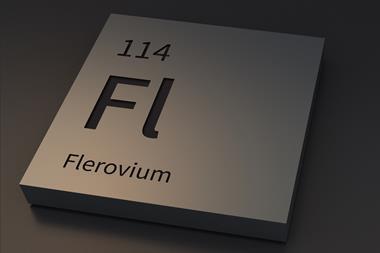 Flerovium periodic table tile
