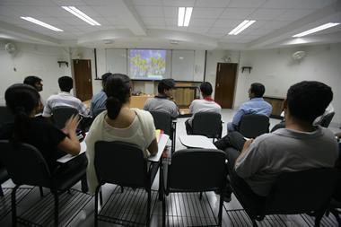 An image showing Indian students in class