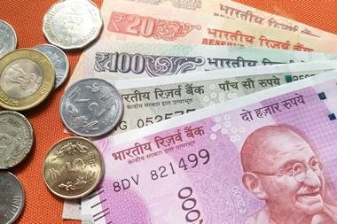 Indian Currency, with new 2000 Indian rupee currency, published on November 9.